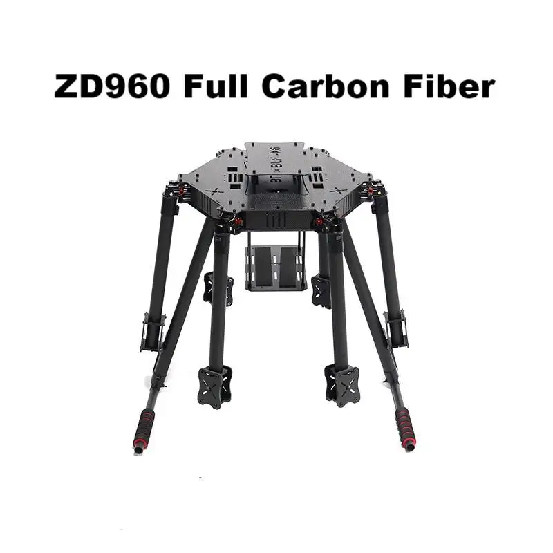 Drone Kit Heavy Lift - ZD850 ZD960 ชุดโครงเฮกซาโรเตอร์คาร์บอนไฟเบอร์แบบเต็มพร้อมชุดแขนพับได้และขาตั้งสำหรับ FPV PIXHAWK APM