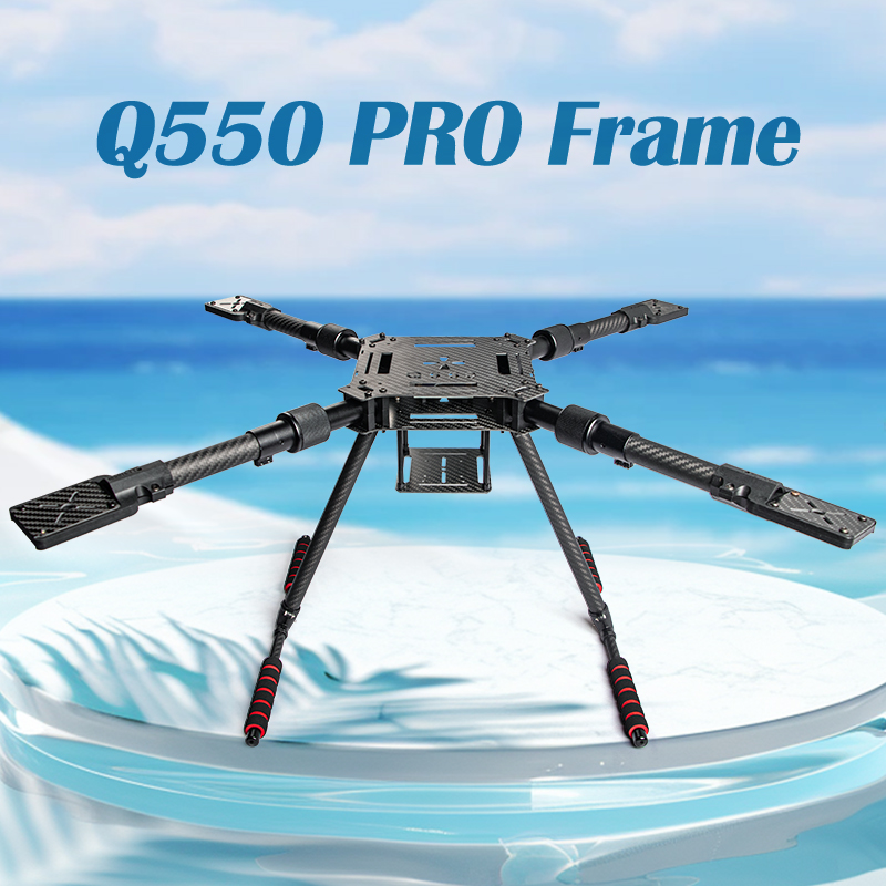Drone Kit Racing - ชุดโครงโดรนพับได้ทำจากคาร์บอนไฟเบอร์ รุ่น Q550/680/850PRO ขนาด 15/16/18 นิ้ว